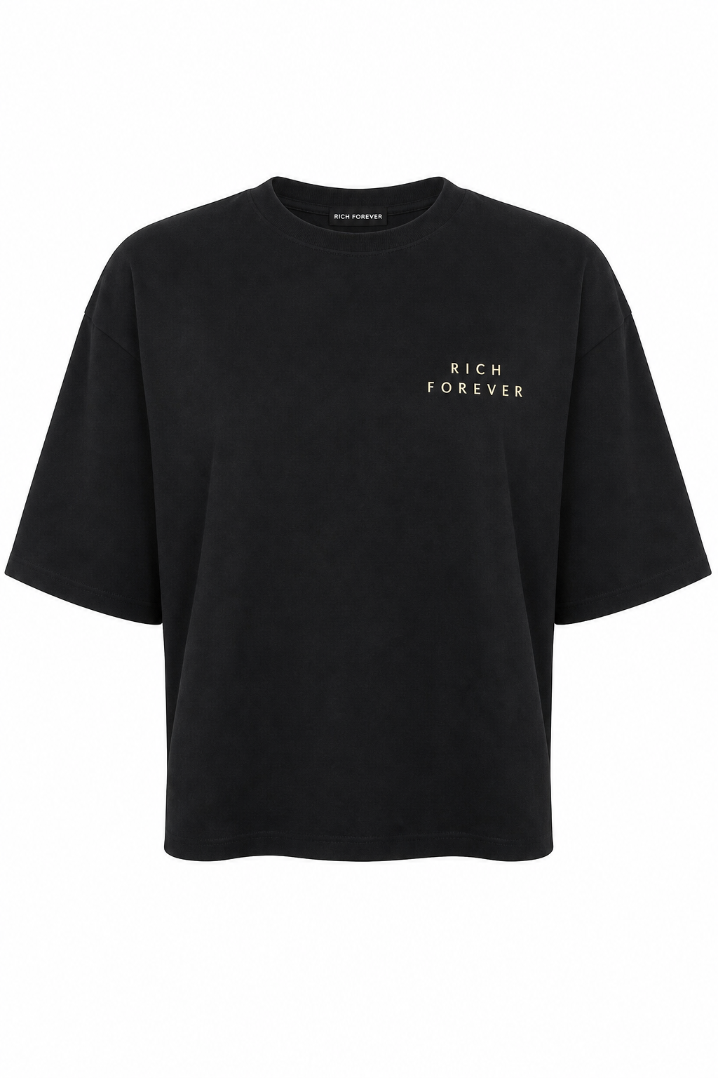 Rich Forever Oversize Tee — Black