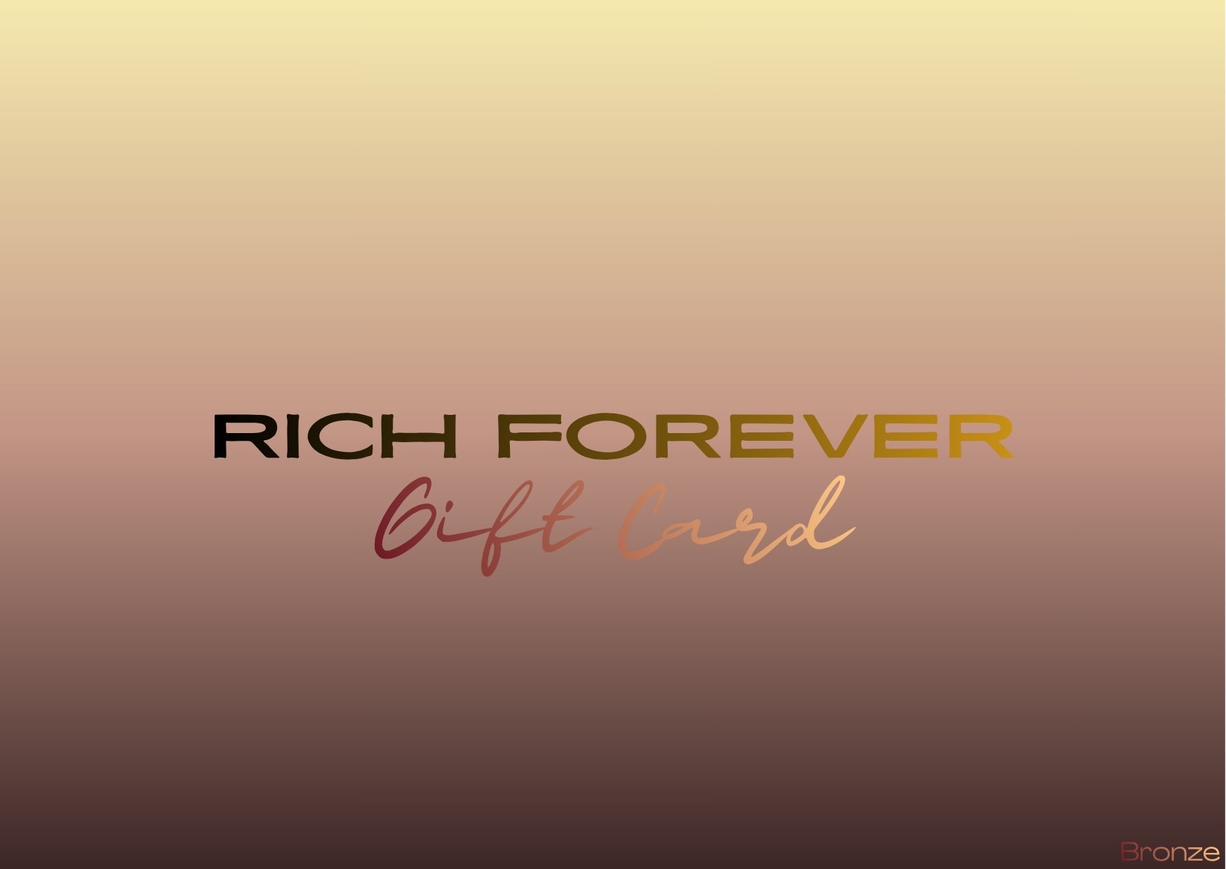 Gift Card Bronze