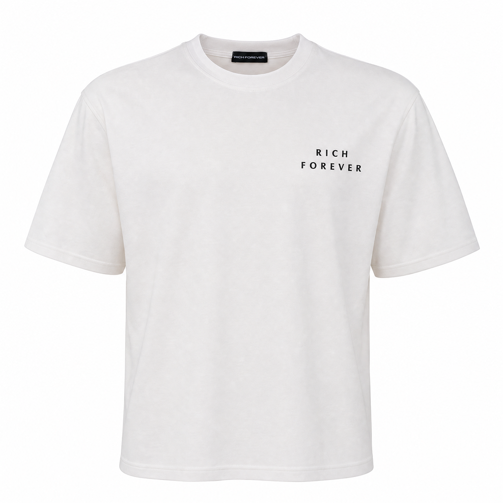 Rich Forever Oversize Tee — White