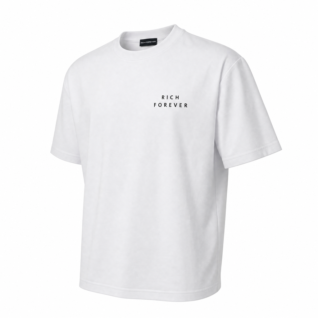 Rich Forever Oversize Tee — White